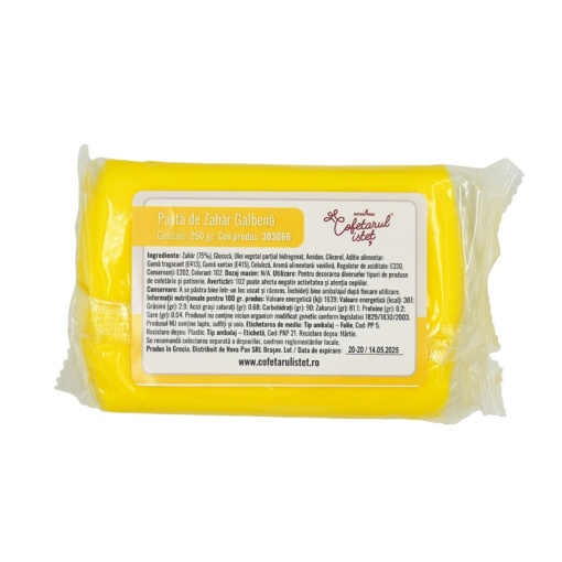 Сладкарска паста Istet Yellow Sugar Paste, 250 гр.