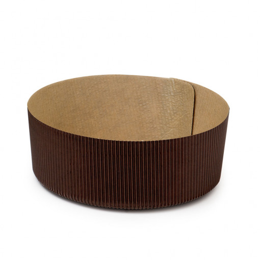 Форма за печене на панетоне Ø18.5xH6cm - 750 gr, топлоустойчив картон, комплект 60 броя