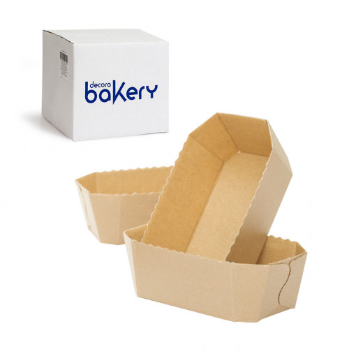 Форми за печене 15.3x8.8xH6cm - 300 gr, топлоустойчива картонена кутия, комплект 30 броя