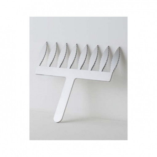 Шпатули от неръждаема стомана Decor Ciocolata - Fulg модел L, H 8 cm, 8 пръчки