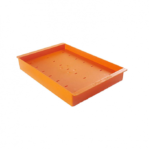Állvány 21 termék pálcikákon, 36 x 23,5 x H 4,8 cm, műanyag narancssárga