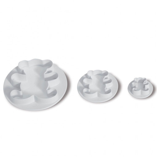 Bears - Plastic Cutters Ø 3 - 8.5 cm, Set of 3 pcs