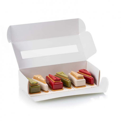 Cake to Go készlet doboz 60 x 25,5 x H 10,5 cm, 24 db + 144 tálca