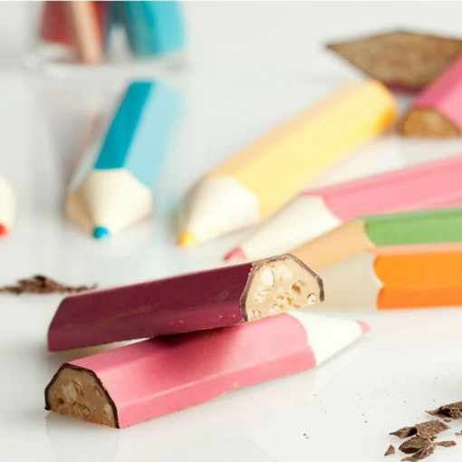 Foil moulds Termoform. Large pencils 22cm, 6 colours, 12 pcs