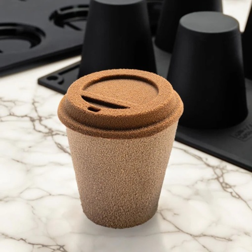 Kit Forma Silicon Coffe Cup 3D, 2 x 8 cavitati, Ø 6-5.5 x H 1-6 cm, 20+97 ml
