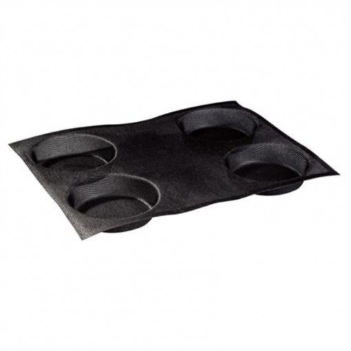 Mikroperforált szilikon forma 30x40cm, 4+4 kerek üreg Ø12xH3cm, 2 db-os készlet