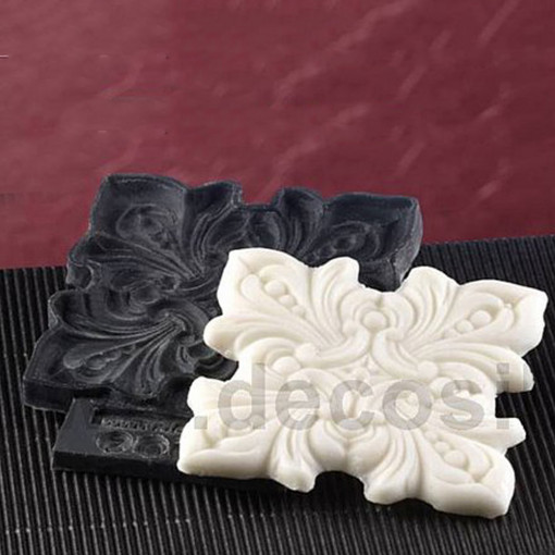 Mulaj Silicon Crin Florentin / Fleur de Lis, 7.5 x 7.5 cm
