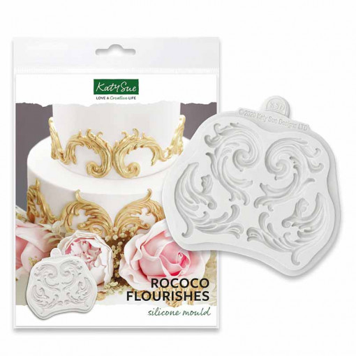 Mulaj Silicon Decor Rococo 4 Subiecte Ø 5.5 - 4.3 cm