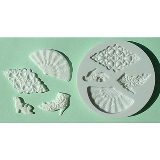 Mulaj Silicon Fashion Vintage, Ø 2.5 - 4.5 cm, 4 Subiecte