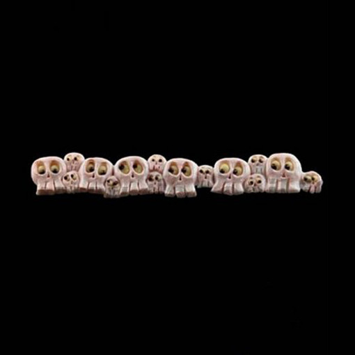 Mulaj Silicon Halloween - Bordura Cranii, 20.3 x 3.3 x H 0.8 cm
