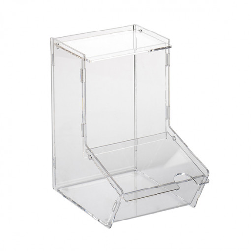 Multi-Use Dispenser, Transparent Plexiglas, 18 x 12.5 x H 20.5 cm