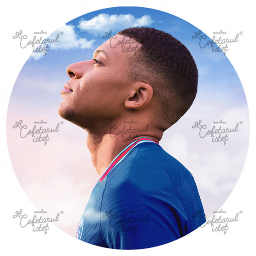 Nyomtatott gofris pohár Labdarúgás Mbappe Mbappe Mbappe Model 2, Ø 20 cm - Istet Cukrászda