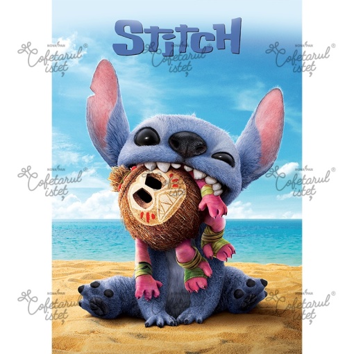 Pasta Zahar imprimata Lilo&Stitch Model 3, A4 - Cofetarul Istet