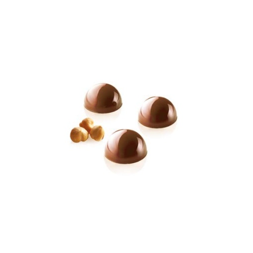 Polycarbonate mould 24 Semi-spherical polycarbonate mould Ø 3.1 x H 1.6 cm, 17.5 x 27.5 cm (CH013), 8.5 ml