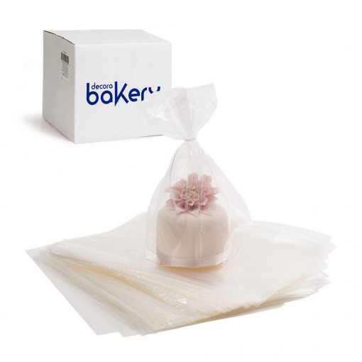 Pungi XL, Celofan Transparent, 32 x H 43.5 cm, Set 200 Buc