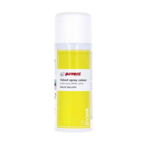 SPRAY VELVET - Жълт хранителен оцветител без Е171, 400 ml