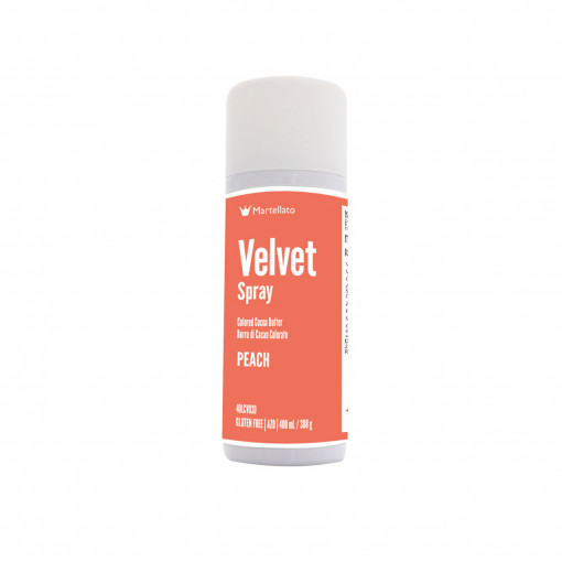 SPRAY VELVET - Хранителен оцветител "Праскова" без E171, 400 ml