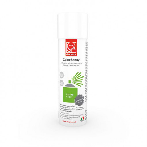 SPRAY Verde Perlat, Colorant Alimentar Liposolubil fara E171, 250 ml, Azo Free