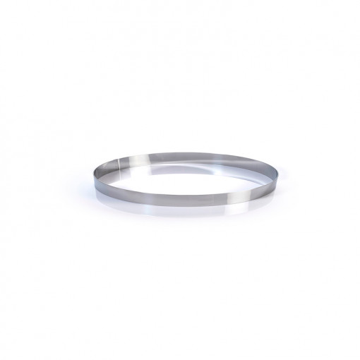 Stainless steel round Ø 26 x H 2 cm