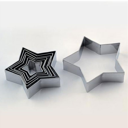 Stea - Резачки от неръждаема стомана Ø 3 - 9 x H 2 cm, кутия 7 бр.