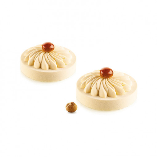 Szilikon Decor Top/Insertie mould Saint Honore Ø 7,6 x H 1,6 cm, 40 ml