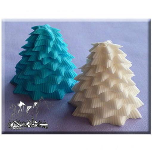 Szilikon karácsonyi forma - 3D Bradut, Ø 5.2 x H 5 cm