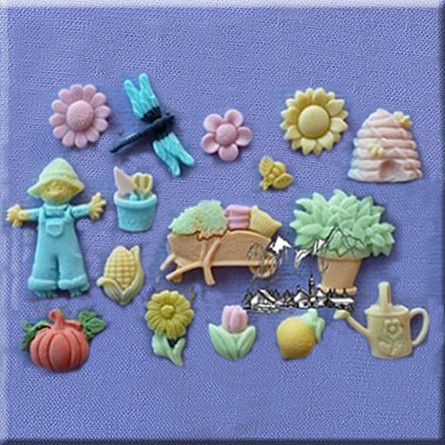 Szilikon mulcsfű, Ø 1 - 4 cm, 17 tárgyak