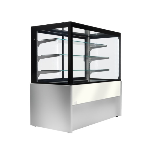 Ventilated display cabinet Kristall without cooling unit and storage space, 120 (L) x77 (W) x138 (H)cm