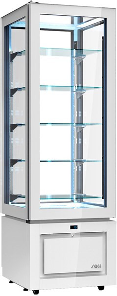 Vertical Refrigerated Showcase +14/+16°C, Luxor New Style Slim Slim White