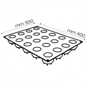 Мандарини/Роди 3D, Ø5,7xH5cm - Силиконова вилица за единични порции, 20 кухини - Img 3