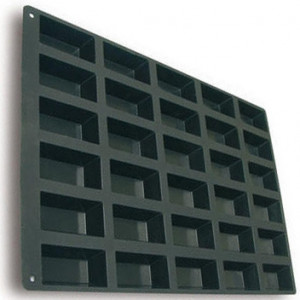 Силиконова форма за мини торти Monoportii 9,9 x 4,9 x h 3 cm, 30 кухини, 130 ml (SQ006) - Img 2