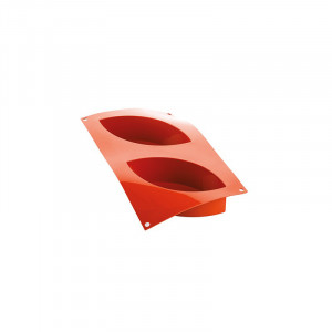 Силиконова форма за торта MK 17 x 8 x H 5 cm, 2 кухини, 470 ml - Img 3