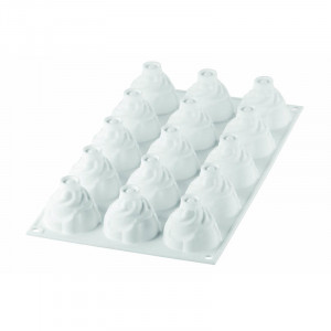 Силиконова форма Chantilly Chantilly Mini Ø 4,7 x H 4,2 cm, 15 кухини, 30 ml - Img 2