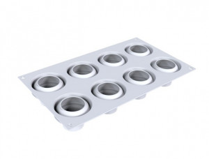 Силиконова форма Daisy Daisy Daisy Ø 5,8 x H 4,1 cm, 8 кухини x 62 ml + резец - Img 7