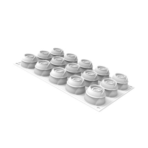 Силиконова форма Givre 30 Ø 4 x H 3 cm, 15 кухини x 30 ml - Img 2