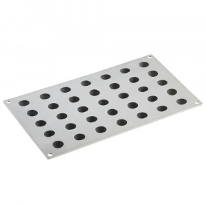 Силиконова форма Gourmand Cirese 2,6 x 1,2 x H 1,2 cm, 35 кухини - Img 3