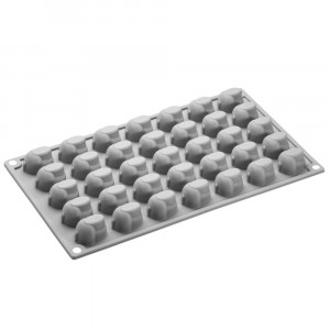 Силиконова форма Gourmand Ghinde 3,1 x 2,3 x H 1,9 cm, 35 кухини - Img 2