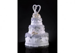 Силиконов калъп 3D Стилизирана 3D статуетка Булка-невеста, Ø 8,5 x H 15,2 cm - Img 2