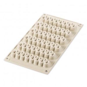 Силиконов калъп Ecler Pop 13 x 3,8 x H 4 cm, комплект 2 калъпа x 6 кухини x 140 ml - Img 3
