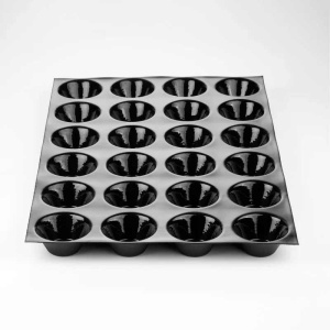 Силиконов калъп Fiberform 60x40cm 24 cav. Мъфин Ø 8 x H 4 cm, 110 ml - Img 2