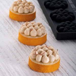 Силиконов калъп TOP Hazel Mini Ø 6 x H 1,8 cm, 8 кухини, 30 ml - Img 1