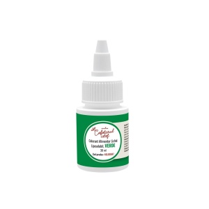 Течен мастноразтворим оцветител за храни, зелен, 30 ml