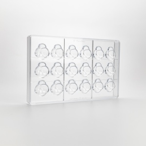 Форма за поликарбонат „18 Praline Gargarita“, 3,3 x 3,63 x В 1,49 см, 9 г - Img 2