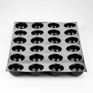 Форма за силиконови влакна 60x40cm 24 cav. Полусфера Ø 7 x H 4 cm, 110 ml - Img 3