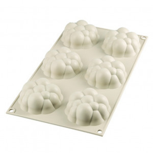 Форма за силиконови мехурчета Ø 7 x H 3 cm, 6 кухини x 85 ml - Img 3