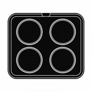 Форма Cookmatic Cookmatic Model S Profil Neted, Ø 11,5 - 12,9 x H 2,1 cm, 4 кухини - Img 2