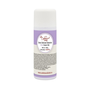 Хранителен оцветител SPRAY VELVET Silk - люляк 400 ml