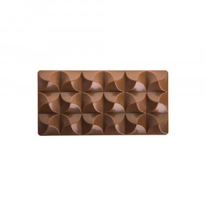 Шоколадови блокчета 15,4 x 7,7 x H 1,4 cm - Форма за пирамиди от поликарбонат, 3 кухини - Img 1