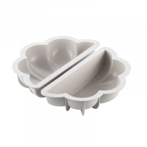 3D комплект силиконови форми за торта Nuvola (2 форми) 22 x 11 x H 6 cm, 1600 ml - Img 3