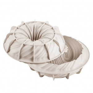 3D силиконова форма за торта 3D Intreccio Ø 21 x H 7 cm, 1650 ml - Img 2
